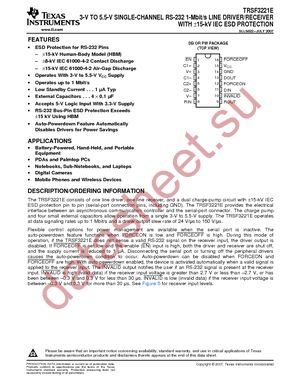 TRSF3221ECDBR datasheet  